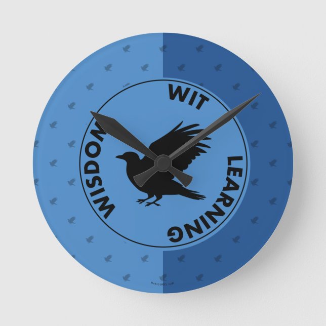 Harry Potter | RAVENCLAW™ House Traits Graphic Round Clock (Front)