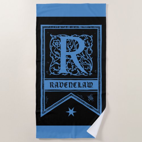 Harry Potter  Ravenclaw Monogram Banner Beach Towel