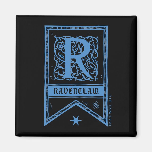 Harry Potter | Ravenclaw Monogram Banner Magnet (Front)