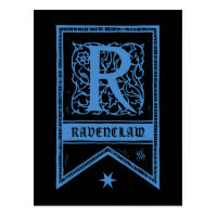 Harry Potter | Ravenclaw Monogram Banner Postcard