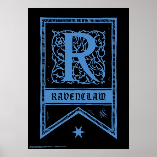 Harry Potter  Ravenclaw Monogram Banner Poster