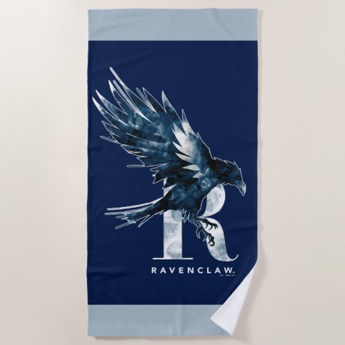 Harry Potter  RAVENCLAWâ Raven Watercolor Beach Towel