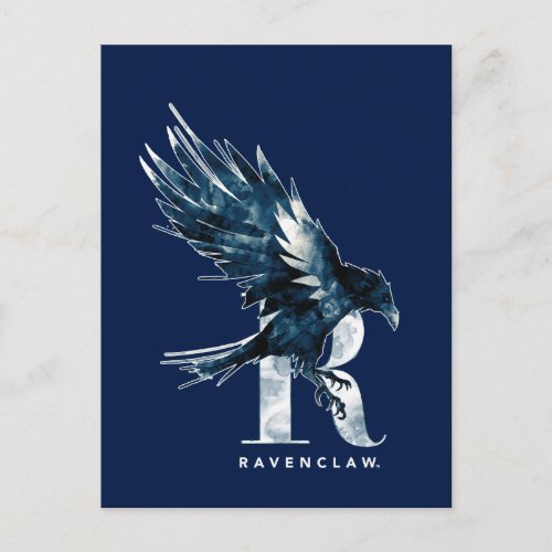 Harry Potter  RAVENCLAW Raven Watercolor Postcard