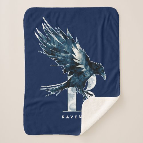 Harry Potter  RAVENCLAWâ Raven Watercolor Sherpa Blanket