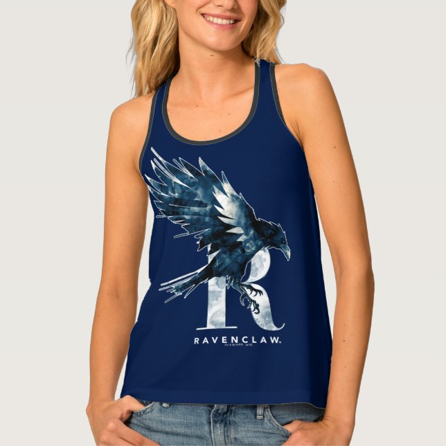 Harry Potter | RAVENCLAW™ Raven Watercolor Tank Top (Front)