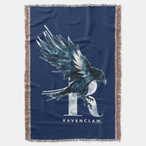 Harry Potter  RAVENCLAWâ Raven Watercolor Throw Blanket