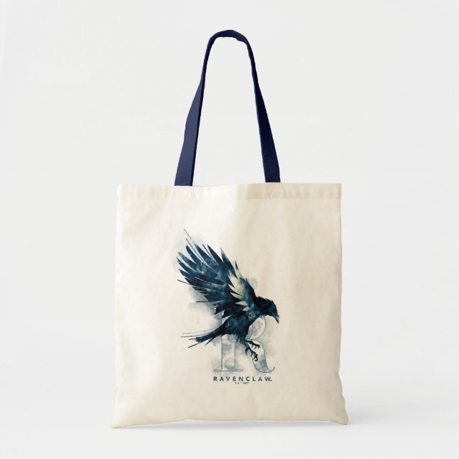 Harry Potter | RAVENCLAW™ Raven Watercolor Tote Bag (Front)