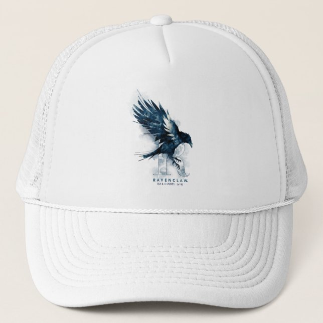 Harry Potter | RAVENCLAW™ Raven Watercolor Trucker Hat (Front)