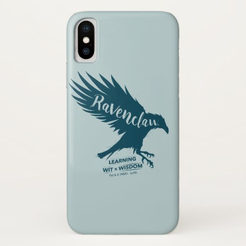 Harry Potter  RAVENCLAWâ Silhouette Typography iPhone X Case
