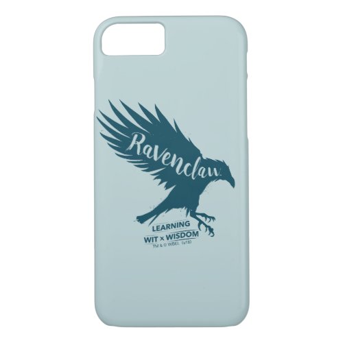 Harry Potter  RAVENCLAWâ Silhouette Typography iPhone 87 Case