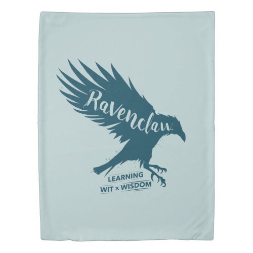Harry Potter  RAVENCLAWâ Silhouette Typography Duvet Cover