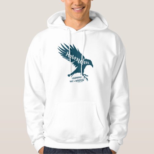 Harry Potter  RAVENCLAWâ Silhouette Typography Hoodie