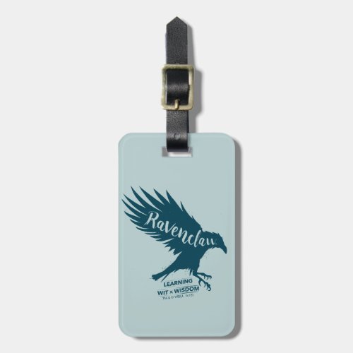 Harry Potter  RAVENCLAWâ Silhouette Typography Luggage Tag
