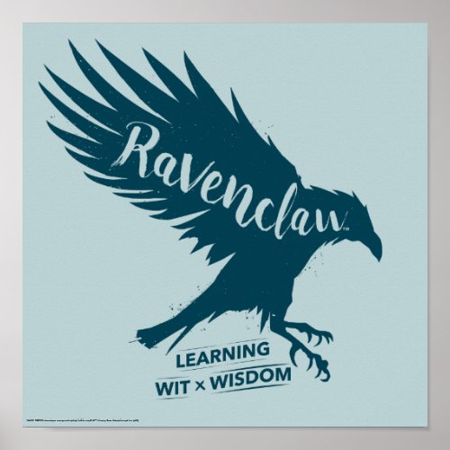 Harry Potter  RAVENCLAWâ Silhouette Typography Poster