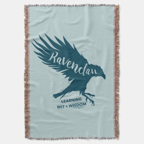 Harry Potter  RAVENCLAWâ Silhouette Typography Throw Blanket