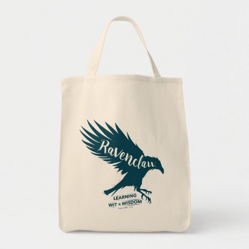 Harry Potter  RAVENCLAWâ Silhouette Typography Tote Bag