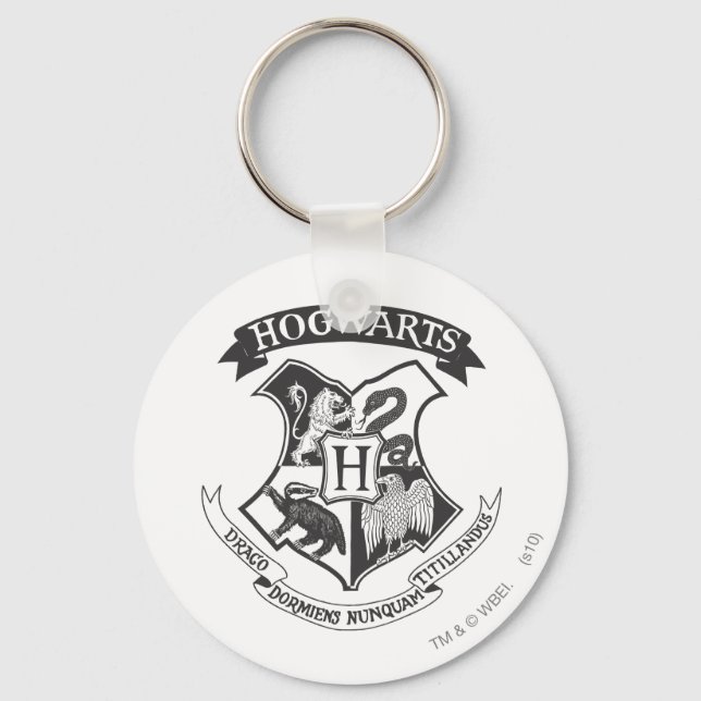 Harry Potter | Retro Hogwarts Crest Keychain (Front)
