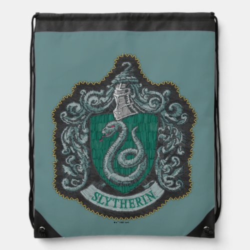 Harry Potter  Retro Mighty Slytherin Crest Drawstring Bag