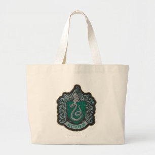 Harry Potter Retro Mighty Slytherin Crest Large Tote Bag