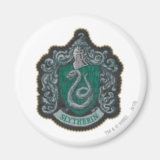 Harry Potter | Retro Mighty Slytherin Crest Magnet (Front)