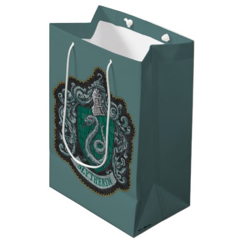 Harry Potter  Retro Mighty Slytherin Crest Medium Gift Bag