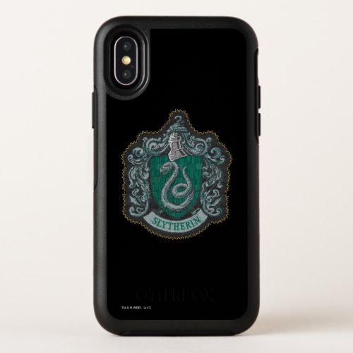 Harry Potter  Retro Mighty Slytherin Crest OtterBox Symmetry iPhone X Case