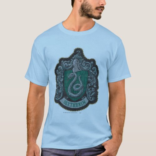 Harry Potter  Retro Mighty Slytherin Crest T_Shirt