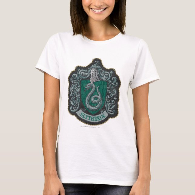 Harry Potter | Retro Mighty Slytherin Crest T-Shirt (Front)
