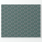 Harry Potter | Retro Mighty Slytherin Crest Wrapping Paper (Flat)