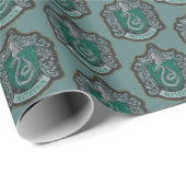 Harry Potter | Retro Mighty Slytherin Crest Wrapping Paper (Roll Corner)