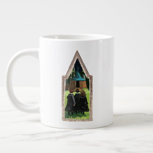 HARRY POTTER™, Ron, & Hermione at Hagrid's Hut Giant Coffee Mug (Left)