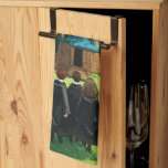 HARRY POTTER™, Ron, & Hermione at Hagrid's Hut Kitchen Towel<br><div class="desc">Check out this dreamy illustration of Harry, Ron, and Hermione in front of Hagrid's Hut!</div>