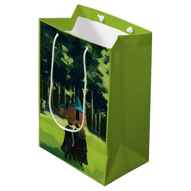 HARRY POTTER™, Ron, & Hermione at Hagrid's Hut Medium Gift Bag (Front Angled)