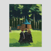 HARRY POTTER™, Ron, & Hermione at Hagrid's Hut Postcard