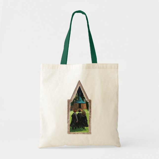 HARRY POTTER™, Ron, & Hermione at Hagrid's Hut Tote Bag (Front)