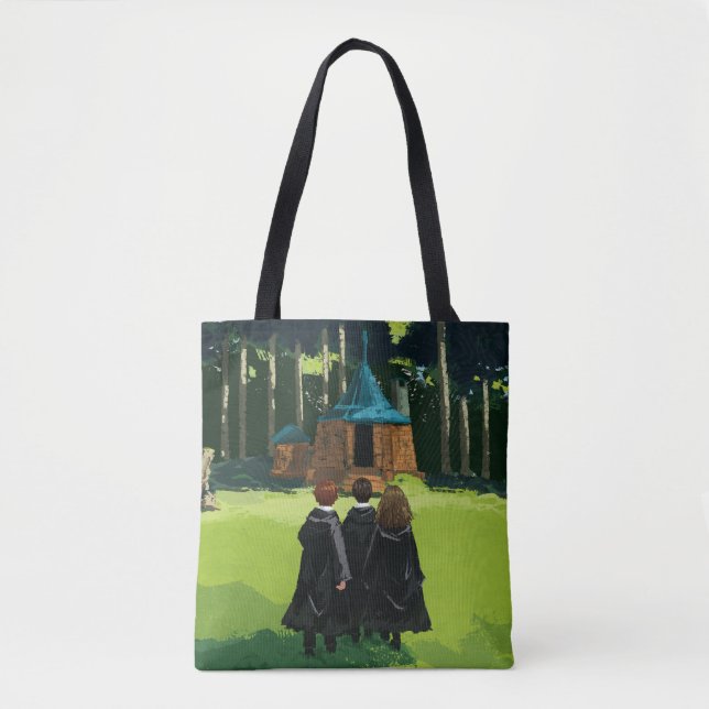 HARRY POTTER™, Ron, & Hermione at Hagrid's Hut Tote Bag (Front)
