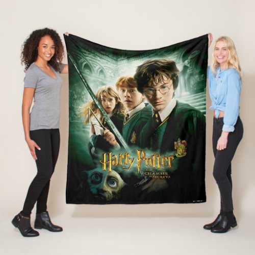 Harry Potter Ron Hermione Dobby Group Shot Fleece Blanket