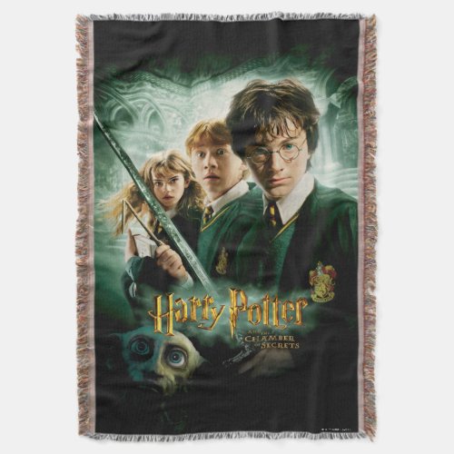 Harry Potter Ron Hermione Dobby Group Shot Throw Blanket