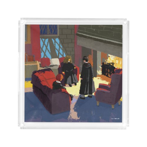 HARRY POTTER Ron  Hermione in Common Room Acrylic Tray
