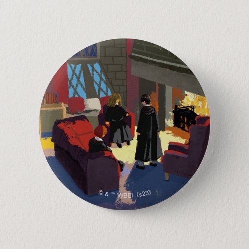 HARRY POTTER Ron  Hermione in Common Room Button