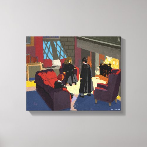 HARRY POTTER Ron  Hermione in Common Room Canvas Print