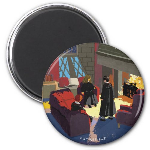 HARRY POTTER Ron  Hermione in Common Room Magnet