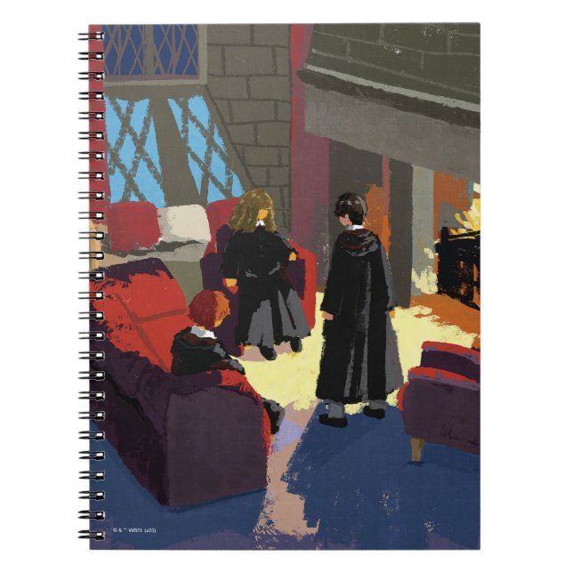 HARRY POTTER™, Ron, & Hermione in Common Room Notebook (Front)