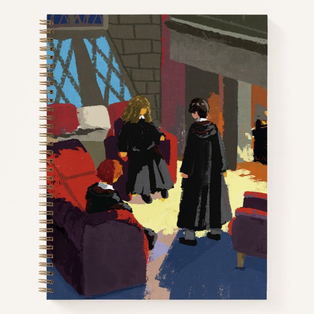 HARRY POTTER™, Ron, & Hermione in Common Room Notebook (Front)
