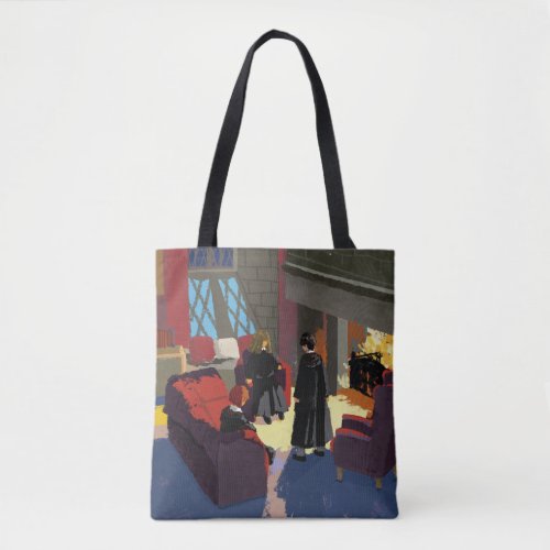 HARRY POTTER Ron  Hermione in Common Room Tote Bag