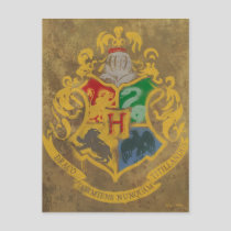 Harry Potter | Rustic Hogwarts Crest Postcard