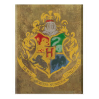 Harry Potter | Rustic Hogwarts Crest Postcard