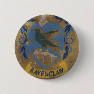 Harry Potter   Rustic Ravenclaw Painting Button