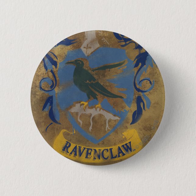 Harry Potter | Rustic Ravenclaw Painting Button (Front)
