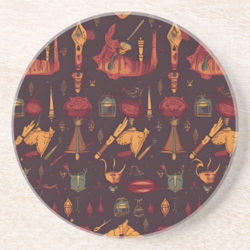 Harry Potter seamless pattern Coaster